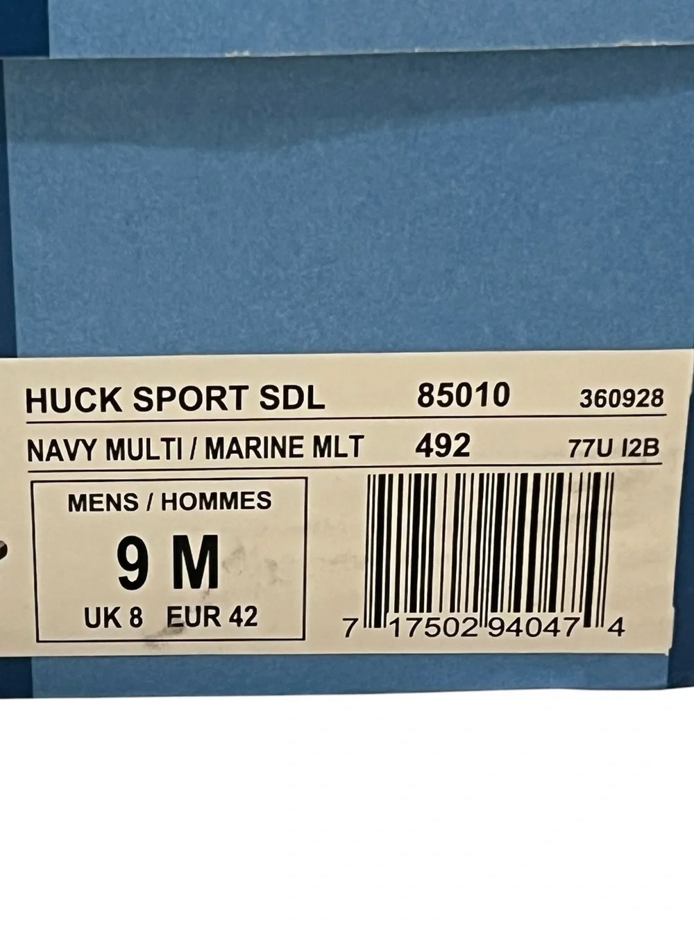 Nunn Bush Huck Sport Sandals Men’s 9 Navy Adjustable Comfort Lightweight NIB